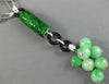 ANTIQUE LARGE .36CT DIAMOND AAA ONYX & JADE 18KT WHITE GOLD 3D LARIAT NECKLACE