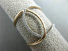 ESTATE LARGE .26CT DIAMOND 14KT ROSE GOLD 3D LOVE KNOT OPEN INFINITY FUN RING