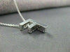 ESTATE .25CT DIAMOND 14KT WHITE GOLD "F" INITIAL PENDANT F/G VS STUNNING! #21904