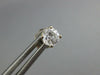 ESTATE .60CT DIAMOND 14KT WHITE GOLD 3D ROUND CLASSIC STUD EARRINGS #587