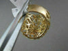 ANTIQUE WIDE  1.60CT DIAMOND 18KT YELLOW GOLD 3D OPEN FILIGREE FLOWER LEAF RING