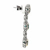 6.97CT DIAMOND & AAA EMERALD 18KT 2 TONE GOLD MULTI FLOWER FUN HANGING EARRINGS