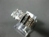 ESTATE WIDE 1.37CT DIAMOND 14K WHITE GOLD CLASSIC 3 ROW WEDDING ANNIVERSARY RING
