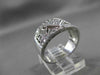 ESTATE LARGE 1.0CT DIAMOND 18K WHITE GOLD PRINCESS CUT OPEN FILIGREE RING #20460