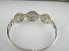 ANTIQUE WIDE DIAMOND 18KT ROSE WHITE GOLD CIRCLE BANGLE
