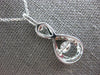 ESTATE .65CT DIAMOND 14KT WHITE GOLD SOLITAIRE DANCING DIAMOND FLOATING PENDANT