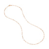 ESTATE 14KT ROSE GOLD 3D CLASSIC OVAL LINK LOVE NECKLACE