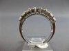 WIDE 2.25CT DIAMOND 18KT WHITE GOLD 3D INVISIBLE 3 ROW WEDDING ANNIVERSARY RING