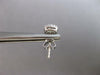 .27CT DIAMOND 14KT WHITE GOLD 3D ROUND & BAGUETTE CLUSTER FILIGREE STUD EARRINGS