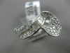 ESTATE 1.85CT DIAMOND 18KT WHITE GOLD MILGRAIN CRISS CROSS MUSICAL NOTE FUN RING