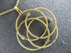 ESTATE LARGE .22CT DIAMOND 18KT 2 TONE GOLD CIRCULAR FLOWER ETOILE MESH PENDANT