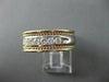 ESTATE .60CT DIAMOND 14K YELLOW & WHITE GOLD 7 STONE MEN ANNIVERSARY RING #20336