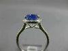 LARGE 3.36CT DIAMOND & AAA TANZANITE 14KT WHITE GOLD PEAR SHAPE ENGAGEMENT RING