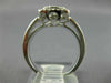 ESTATE 1.25CT DIAMOND 18KT WHITE GOLD ROUND CLUSTER SQUARE HALO ANNIVERSARY RING