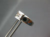 ESTATE CZ 14KT WHITE GOLD 3D PRINCESS CHANNEL LEVERBACK HANGING EARRINGS #27280
