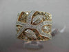 ESTATE LARGE 2.47CTW WHITE & FANCY DIAMOND 14KT ROSE GOLD 3D TREE OF LIFE RING