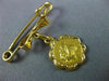 ESTATE 18KT YELLOW GOLD 3D CLASSIC ITALIAN BAPTISM PIN #MILANO29