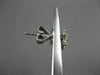 ANTIQUE 1.24CT DIAMOND 14KT WHITE GOLD FLOWER CIRCLE OF LIFE HANGING EARRINGS