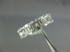 WIDE .75CT DIAMOND 14KT WHITE GOLD 3D ROUND & BAGUETTE CLASSIC ANNIVERSARY RING