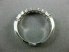 ESTATE .50CT DIAMOND 14KT WHITE GOLD 9 STONE SEMI BEZEL ETOILE ANNIVERSARY RING