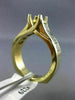 1.30CT DIAMOND 14KT YELLOW GOLD 3D LUCIDA SEMI MOUNT SQUARE ENGAGEMENT RING #229
