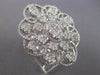 EXTRA LARGE 2.53CT DIAMOND 18KT WHITE GOLD MULTI FLOWER FILIGREE COCKTAIL RING