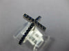ESTATE .39CT AAA SAPPHIRE 18KT WHITE GOLD 3D CLASSIC 3D CROSS RING