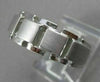 ESTATE 14KT WHITE GOLD MATTE & SHINY BRICK WEDDING ANNIVERSARY BAND RING #23237