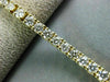 ESTATE 6.50CT ROUND CUT DIAMOND 18KT YELLOW GOLD CLASSIC TENNIS BRACELET #21747