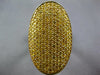 EXTRA LARGE 2.78CT FANCY YELLOW DIAMOND 18KT YELLOW GOLD CLASSIC OVAL FUN RING