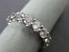 ESTATE 2.55CT ROUND DIAMOND 14K WHITE GOLD 3D CLASSIC SHARED PRONG ETERNITY RING