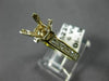 ESTATE .90CT DIAMOND 14KT 2 TONE GOLD PRINCESS SEMI MOUNT ENGAGEMENT RING #21106