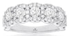 ESTATE 2.0CT DIAMOND 14KT WHITE GOLD 3D MULTI FLOWER 7 STONE ANNIVERSARY RING