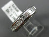 WIDE 2.10CT PRINCESS DIAMOND 14KT WHITE GOLD FILIGREE ETERNITY WEDDING RING 1349