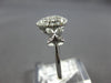 .27CT DIAMOND 14K WHITE GOLD CLUSTER PEAR SHAPE HALO FLOWER BUTTERFLY LOVE RING