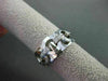 ESTATE WIDE .15CT DIAMOND 14KT WHITE GOLD 3 DIMENSIONAL CIRCULAR FUN RING #15866