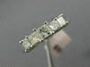 ESTATE .80CT DIAMOND 14KT WHITE GOLD 3D 5 STONE PRINCESS WEDDING ENGAGEMENT RING