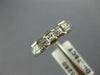 .75CT DIAMOND 14KT WHITE GOLD PRINCESS & BAGUETTE WEDDING ANNIVERSARY RING #1197