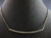 ESTATE .83CT DIAMOND 14K YELLOW GOLD 3D CLASSIC ROUND FILIGREE BAR LOVE NECKLACE