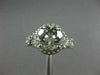 ESTATE 2.93CT AAA WHITE TOPAZ 14KT WHITE GOLD 3D INFINITY LOVE ENGAGEMENT RING