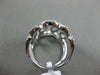 ESTATE LARGE .97CT DIAMOND 18KT WHITE GOLD 3D MULTI OVAL INTERTWINING FUN RING