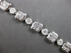 EXTRA LARGE 8.08CT DIAMOND 18KT WHITE GOLD 3D ROUND BAGUETTE & MARQUISE BRACELET