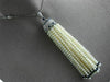 LONG 2.25CT DIAMOND AAA SAPPHIRE & SOUTH SEA PEARL 18K WHITE GOLD TASSEL PENDANT
