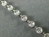 ESTATE .68CT ROUND DIAMOND 14KT WHITE GOLD FILIGREE ROUND TENNIS BRACELET #21156