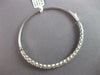 WIDE 5.63CT DIAMOND 18KT WHITE GOLD MULTI FLOWER FILIGREE CUFF BANGLE BRACELET