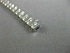 ESTATE WIDE 3.45CT DIAMOND 14KT WHITE GOLD 3D TWO ROW CHANNEL TENNIS BRACELET