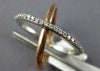 LARGE .19CT DIAMOND 14KT WHITE & ROSE GOLD 3D CRISS CROSS X INFINITY LOVE RING
