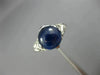 ANTIQUE 2.20CT DIAMOND & AAA CABOCHON SAPPHIRE PLATINUM 3D FILIGREE RING #25804