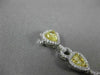 ESTATE GIA 7.11CT WHITE & FANCY YELLOW DIAMOND 18K TWO TONE GOLD TENNIS BRACELET