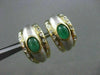 ESTATE .80CT DIAMOND & EMERALD 14KT YELLOW & WHITE GOLD CLIP ON EARRINGS #21748